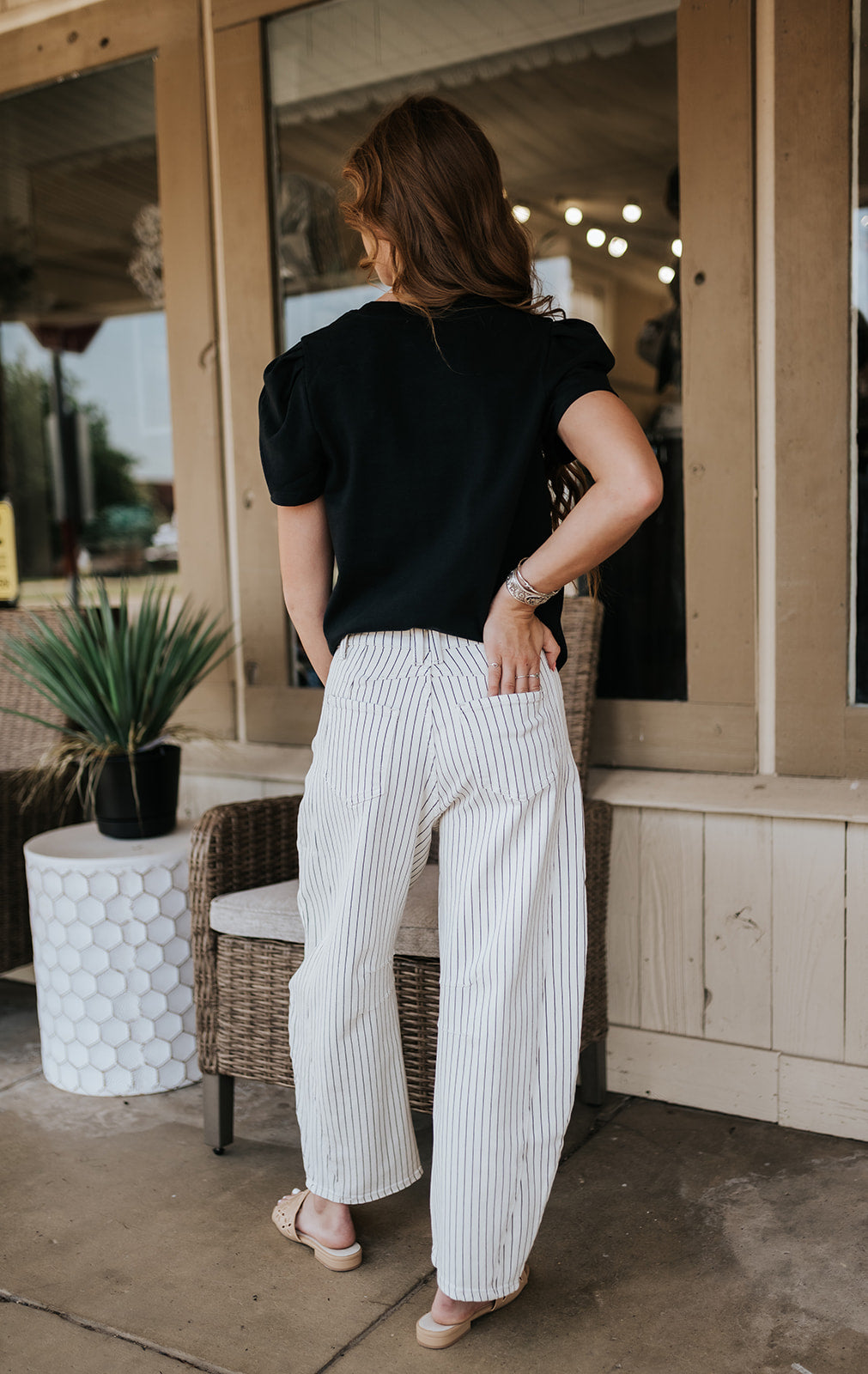 Sand Stipe Lasso Jean