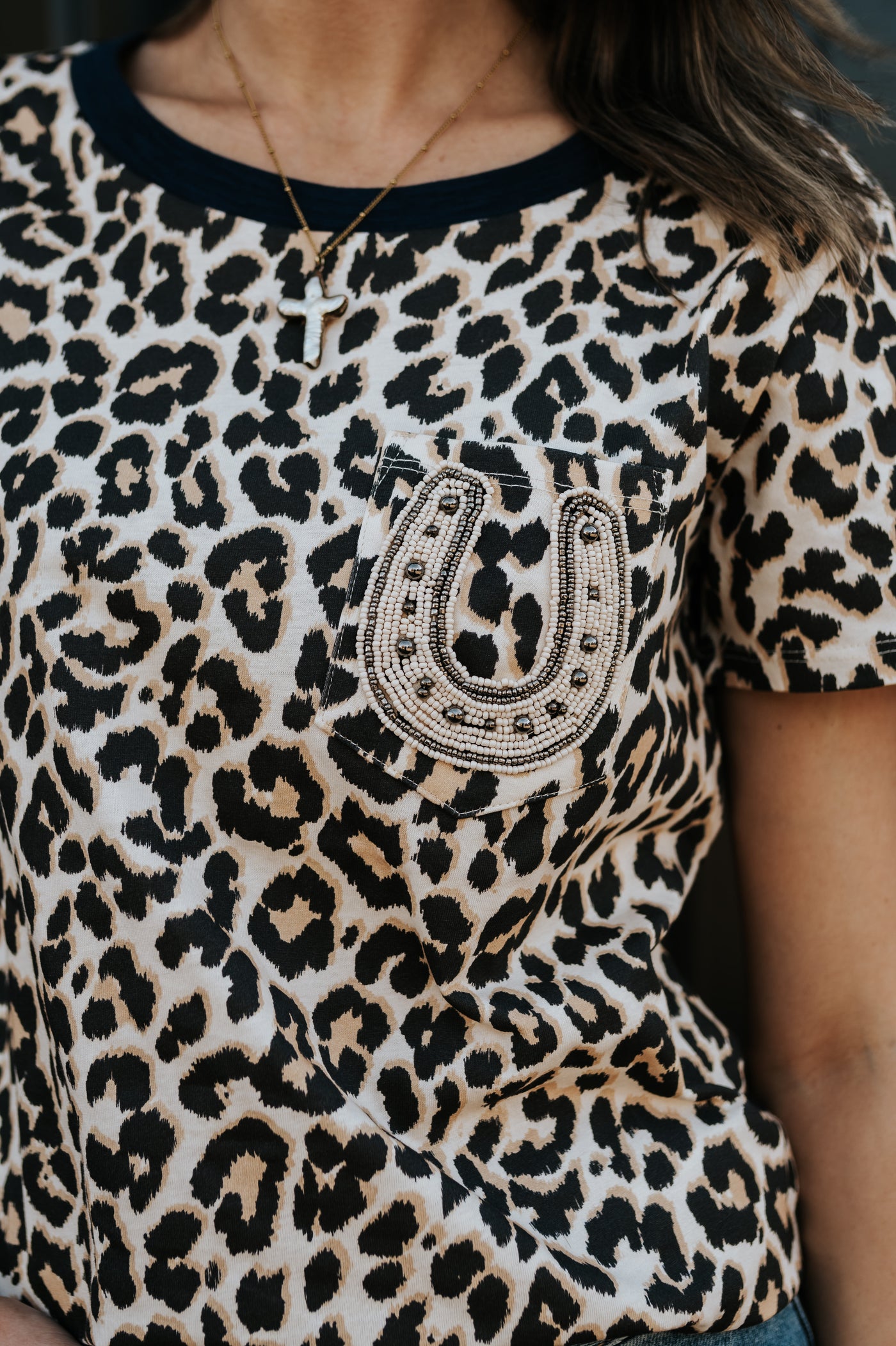 Lucky Lizzy Leopard Tee M2499Q