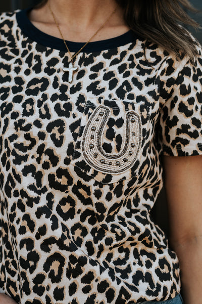 Lucky Lizzy Leopard Tee M2499Q