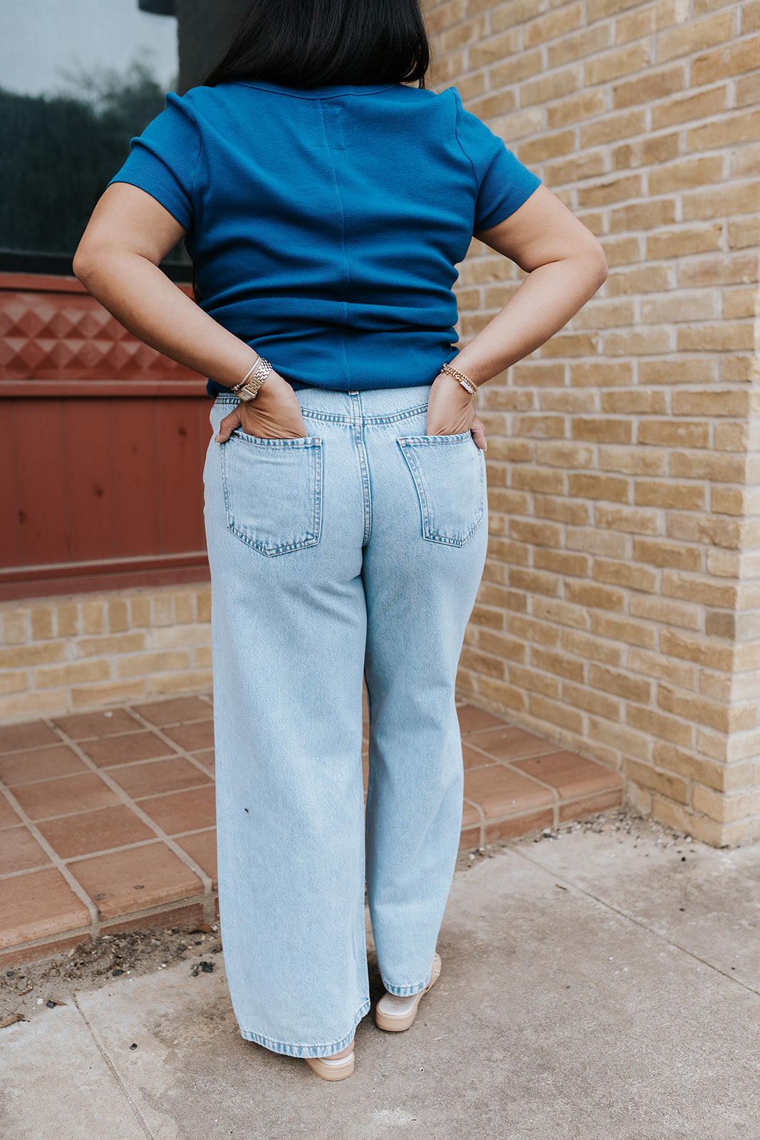 Navy Peony Jurnee Tee