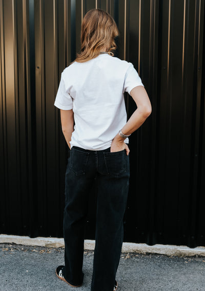 Black Ultra Wide Leg Jean