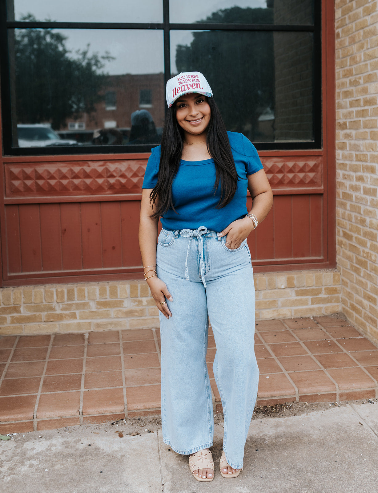 You Were Made For Heaven Canvas Cap