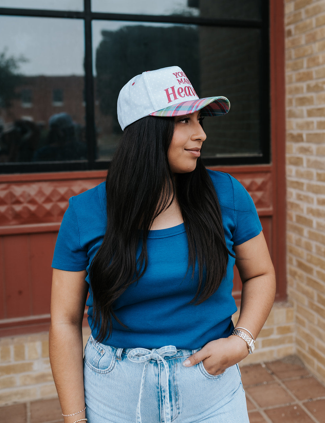 You Were Made For Heaven Canvas Cap
