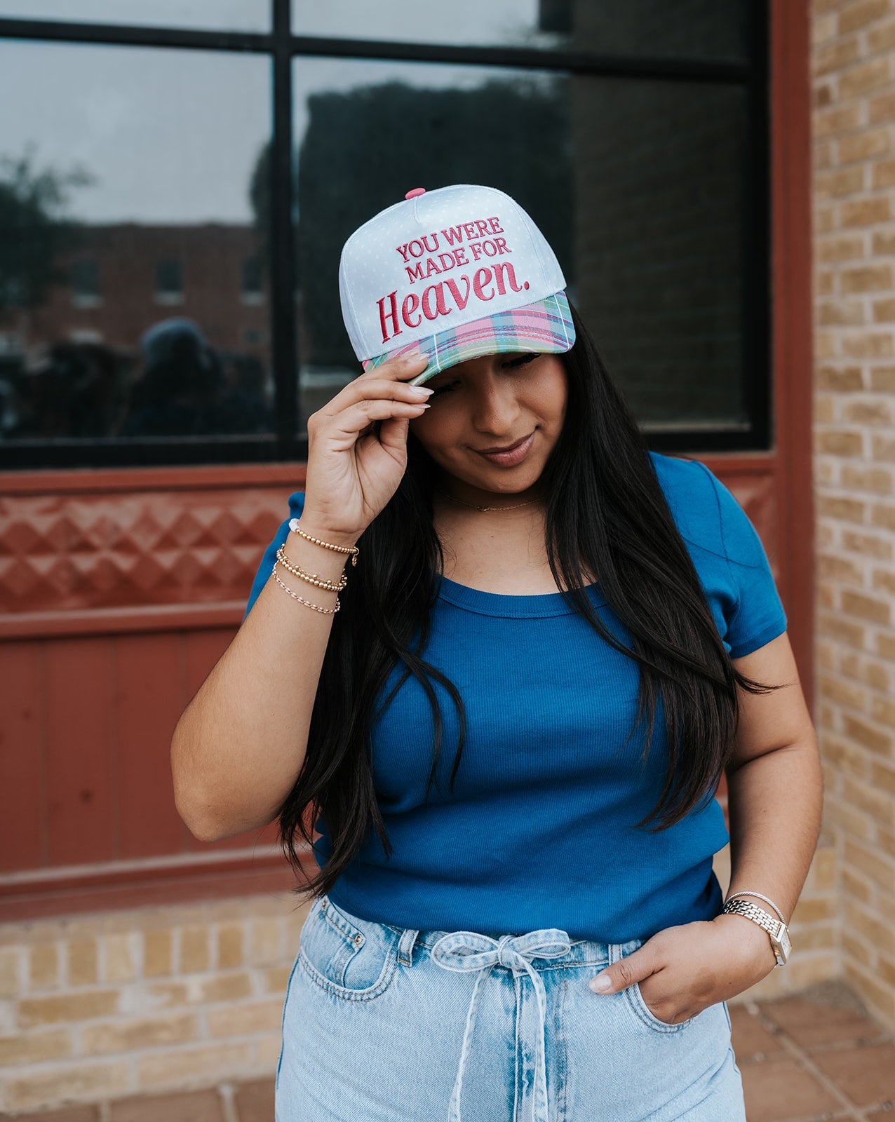 You Were Made For Heaven Canvas Cap