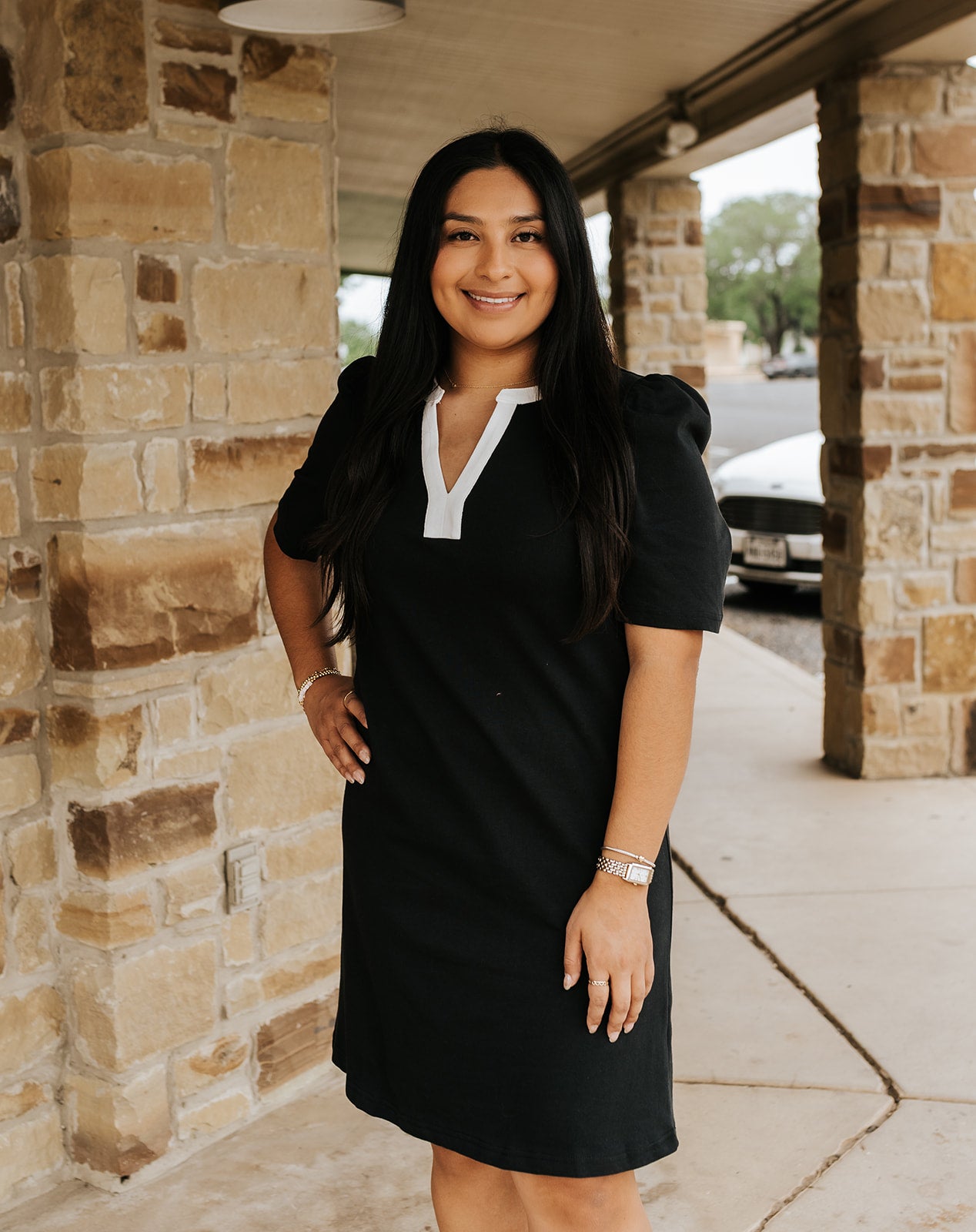 Black Adelyn T-Shirt Dress