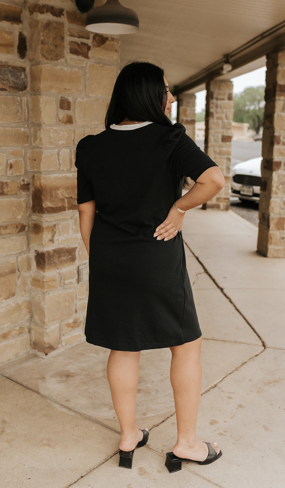 Black Adelyn T-Shirt Dress