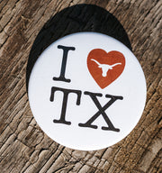 UT I Heart TX Button UTA2025-01