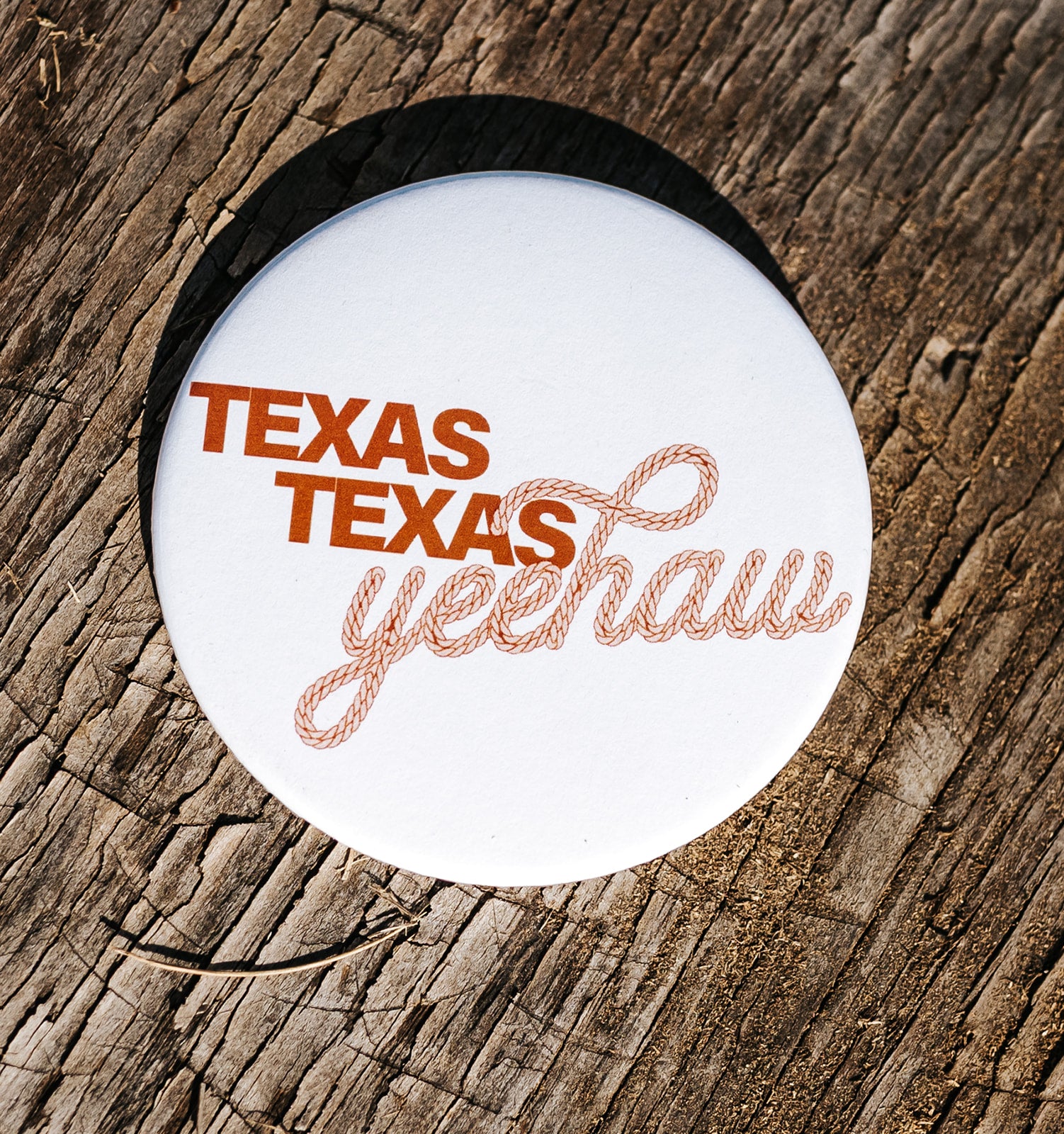 University of Texas Yeehaw Button UTA2025-21