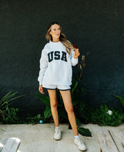 Pearl Grey Navy Blue Polka Dot Shorts