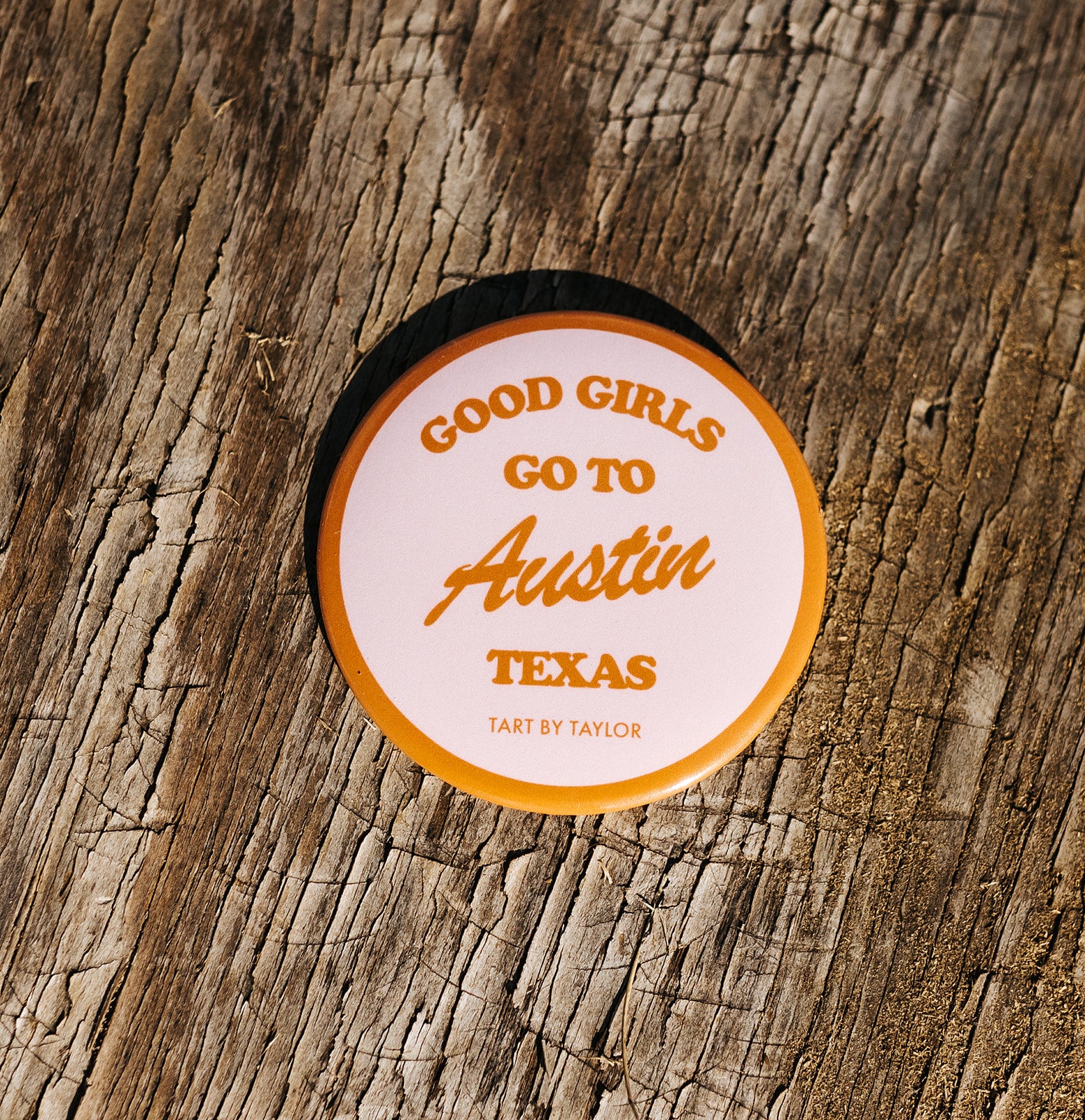 Austin Gameday Button - BOTTON-AUS