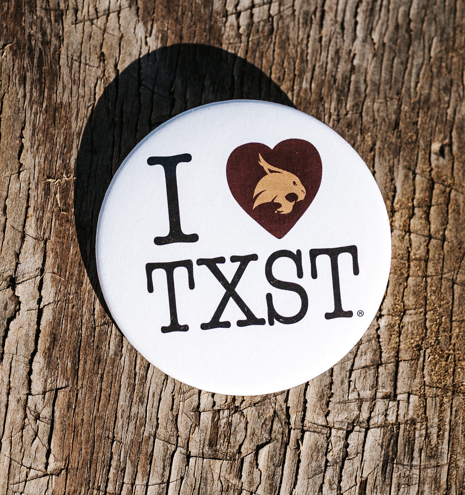 I Heart Texas State Button SWT2508