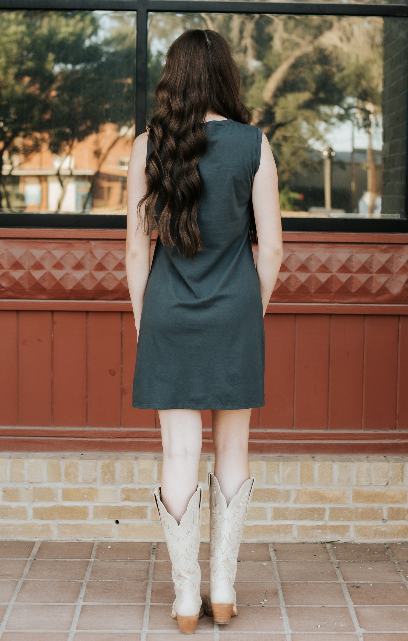 Vintage Black 1976 Tank Dress 20014-R108