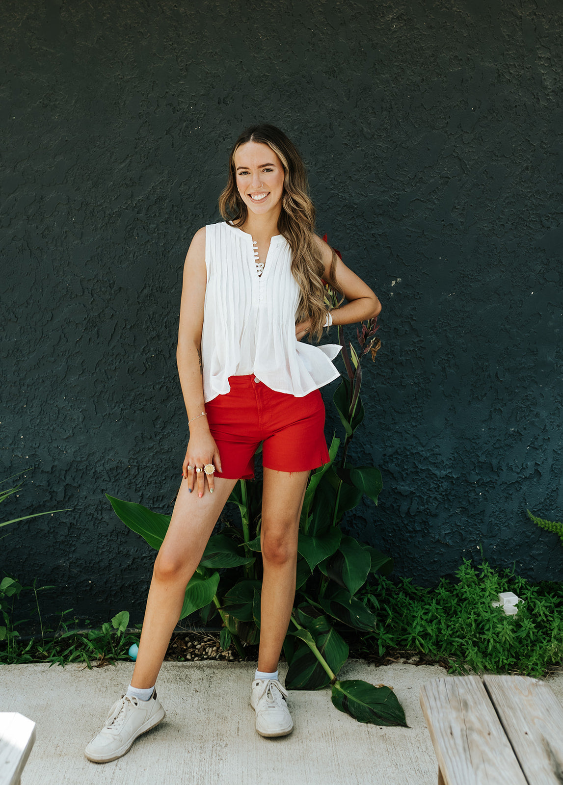 White Myron Sleeveless Top