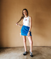 Royal Blue Stripe Skort IB1754-01