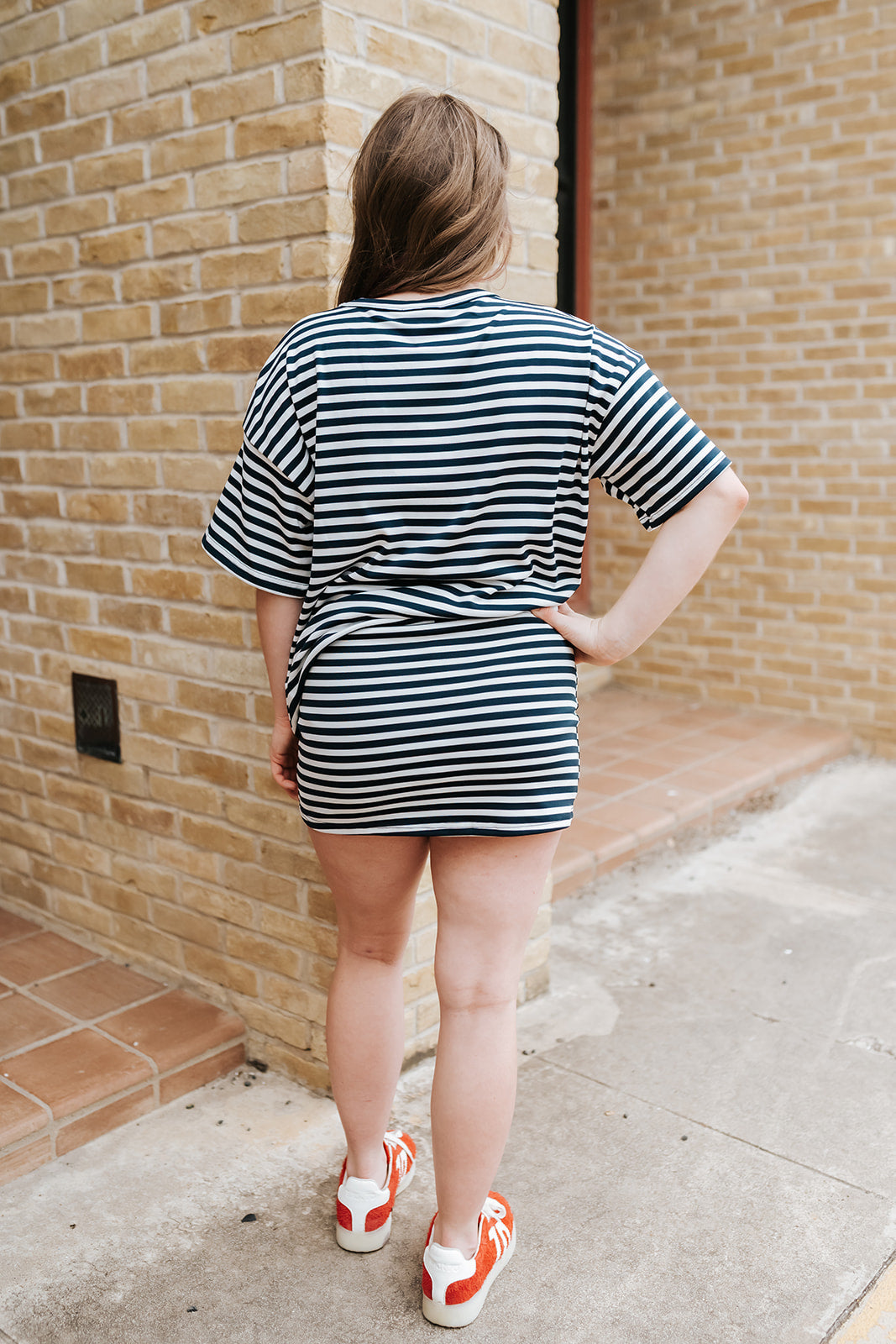 Navy/White Stripe T-Shirt IT6334