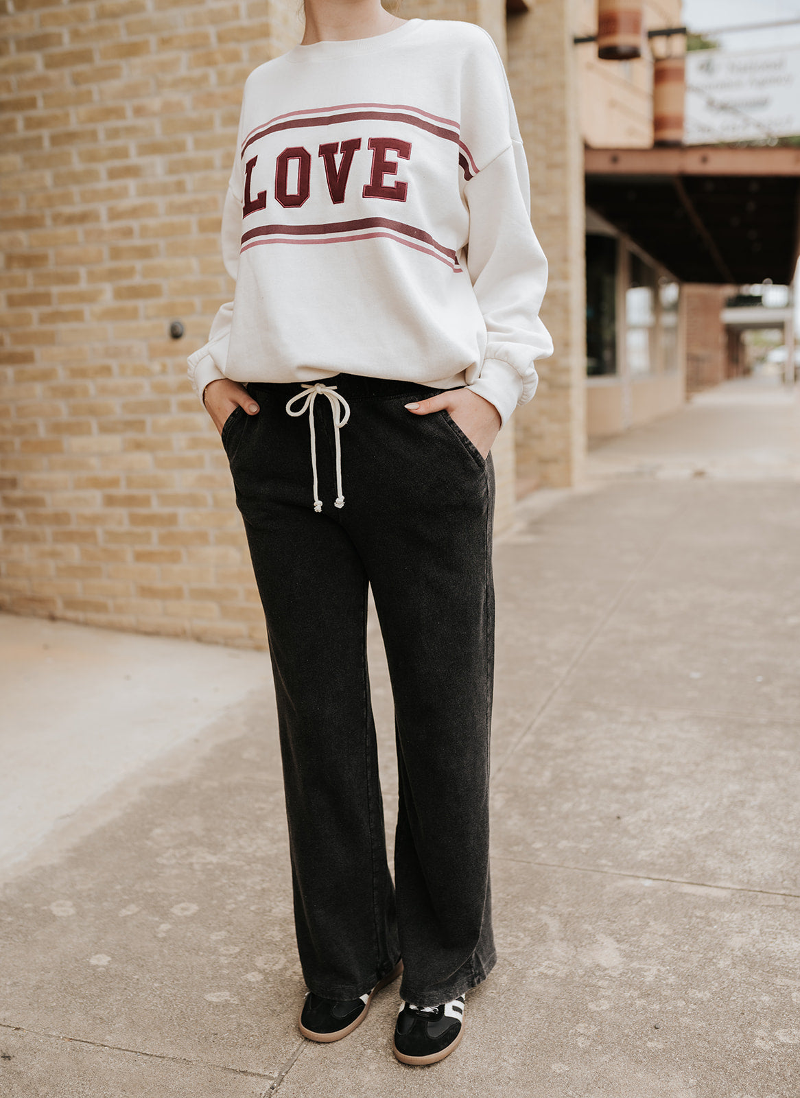 Oversized Love Sweatshirt Vanilla Ice ZLT254706