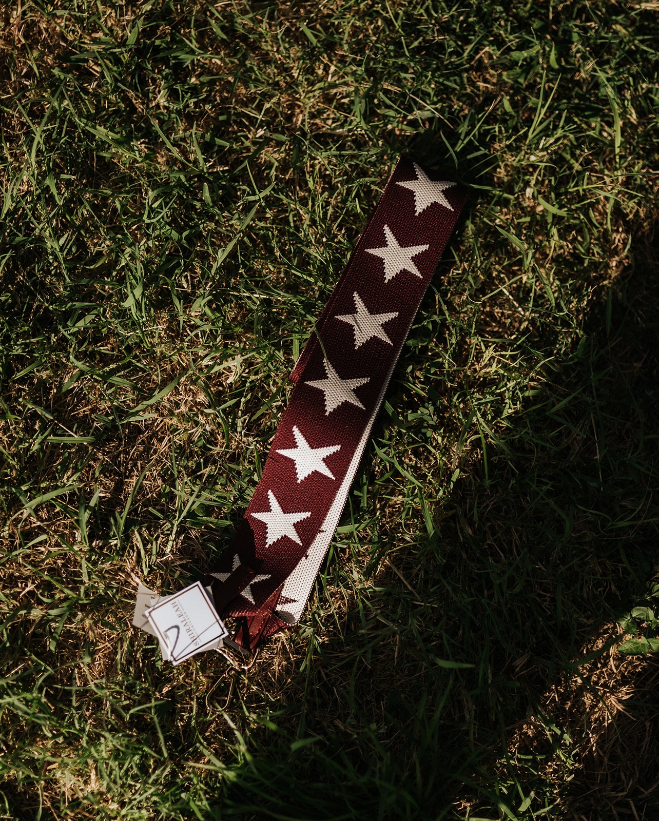 Maroon Stars Purse Strap