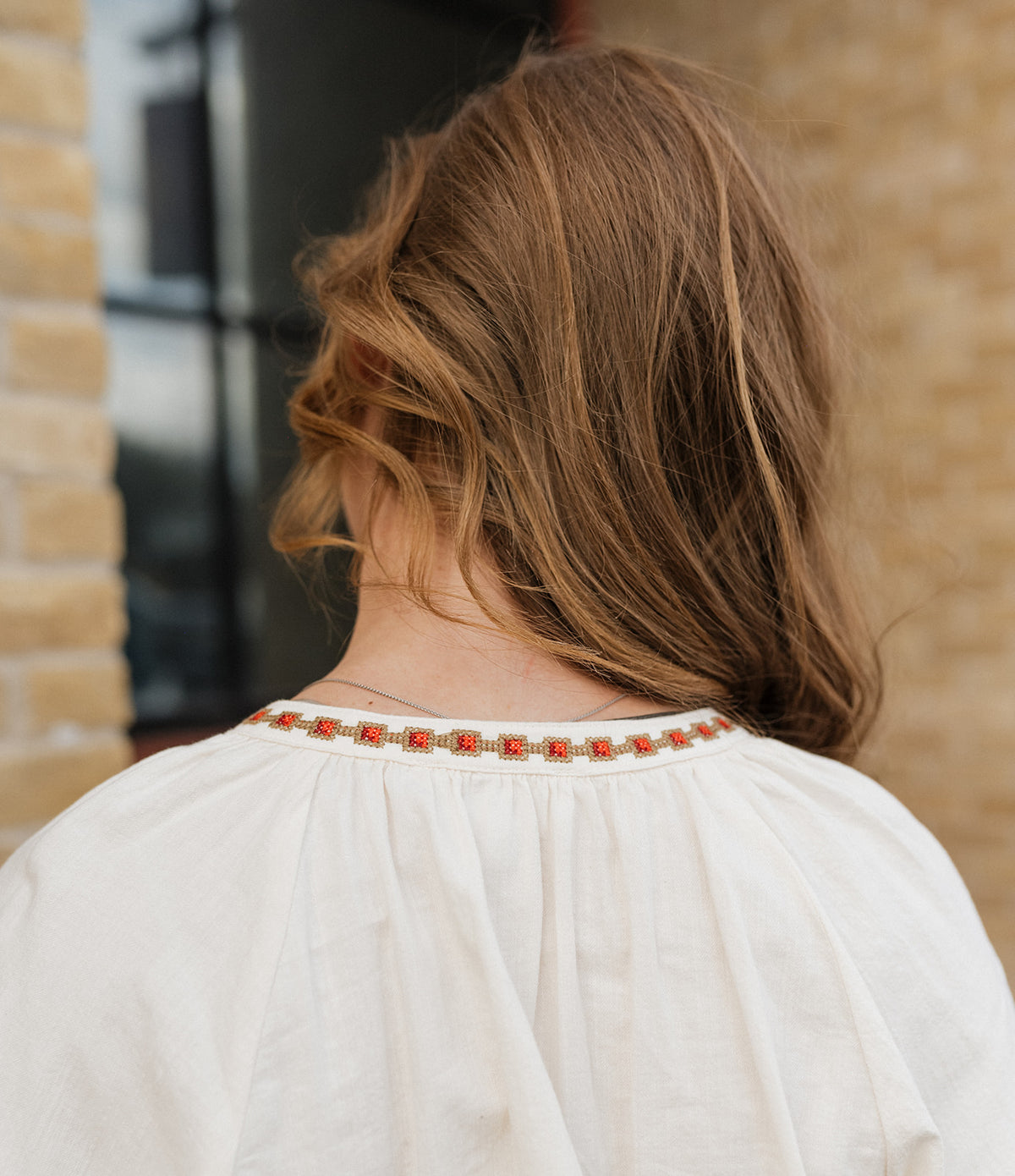 Oriana Long Sleeve Blouse Cream
