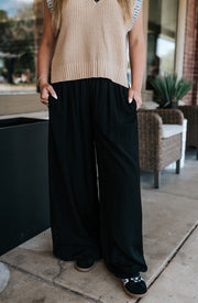 Black Wide Leg Pants VIC2404