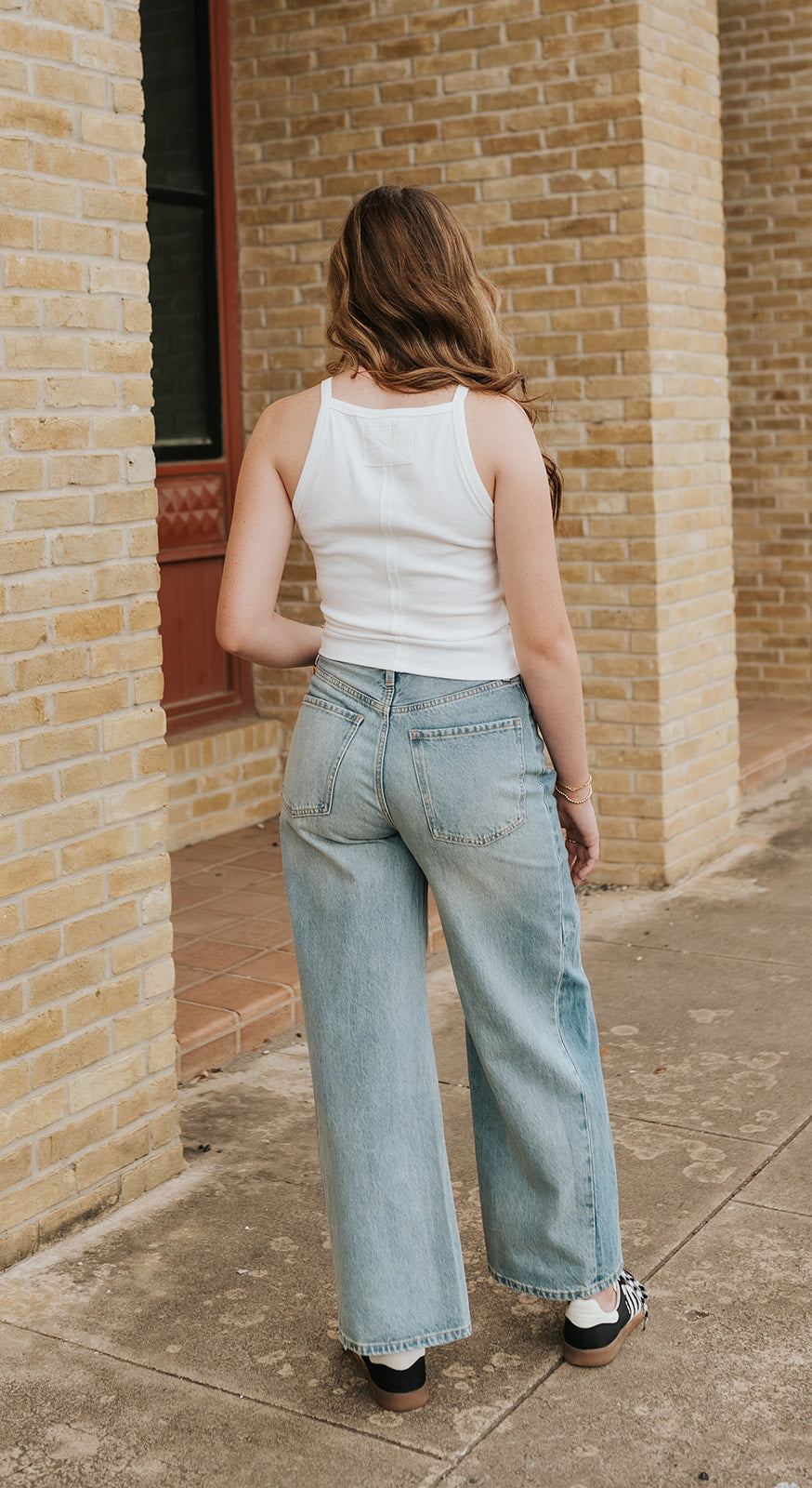 White Ribbed Tank Top ET5879