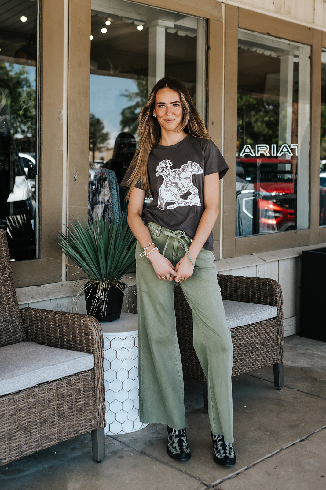 RQ Saddle Up Cowgirl Tee - M2995Q