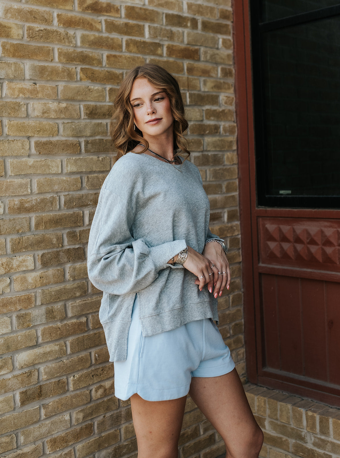 Heather Grey Trenton Sweater