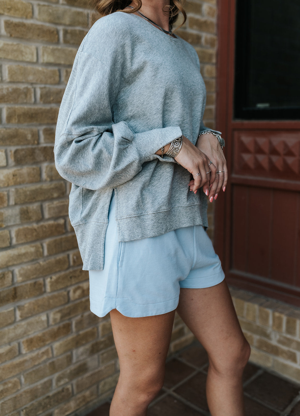 Heather Grey Trenton Sweater