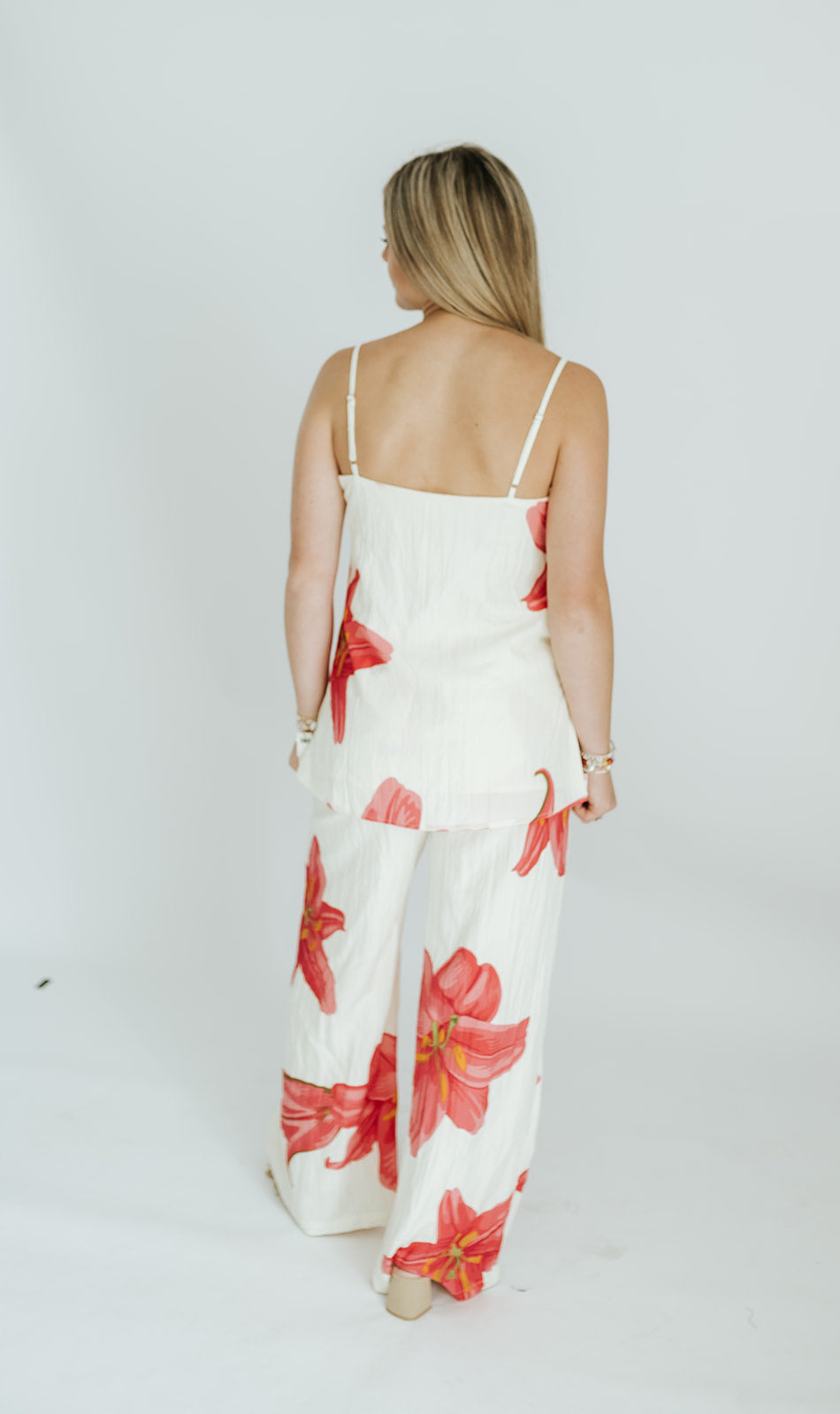 Cream Floral Cami Top CT9964