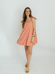 Pink Polka-Dot Mini Dress JD26804