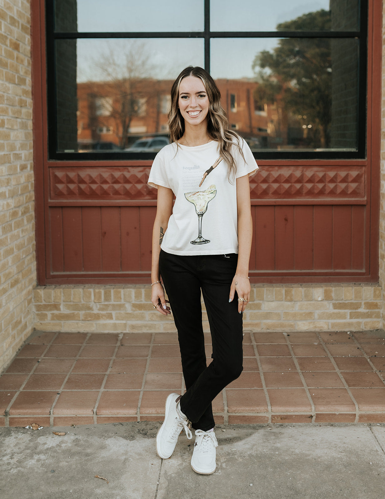 Cream Tequila Dive Boy Tee