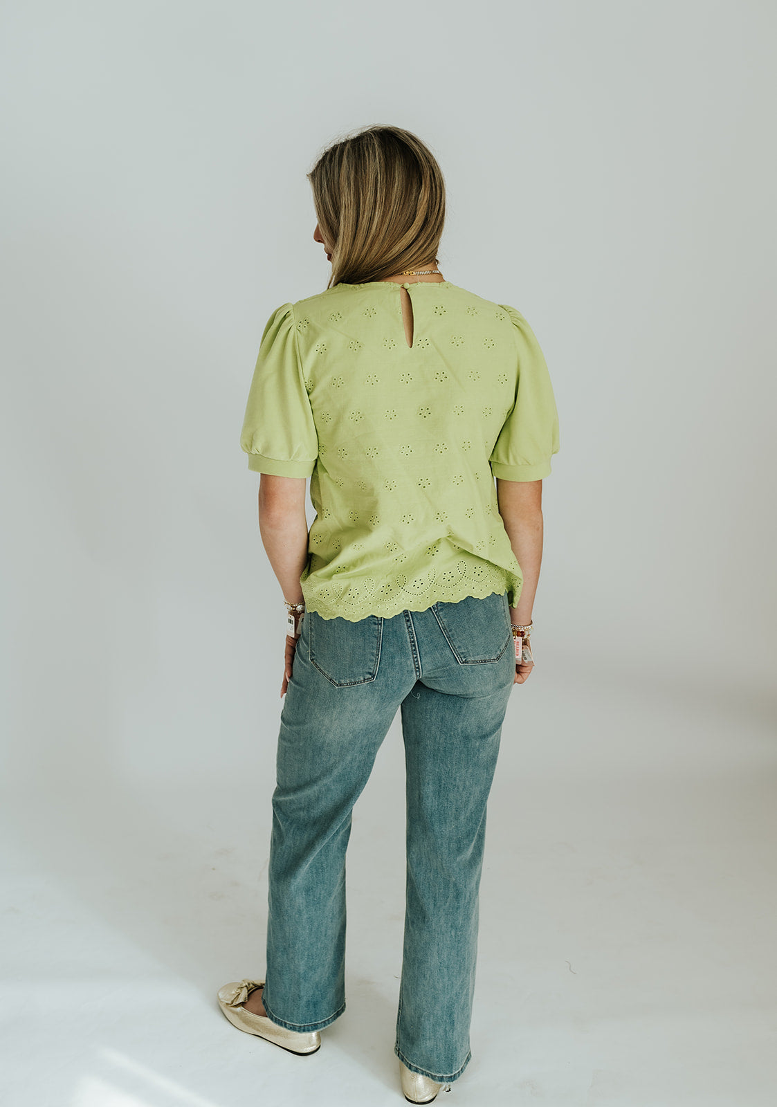 Avocado Effortlessly Joyful Eyelet Blouse E2599T