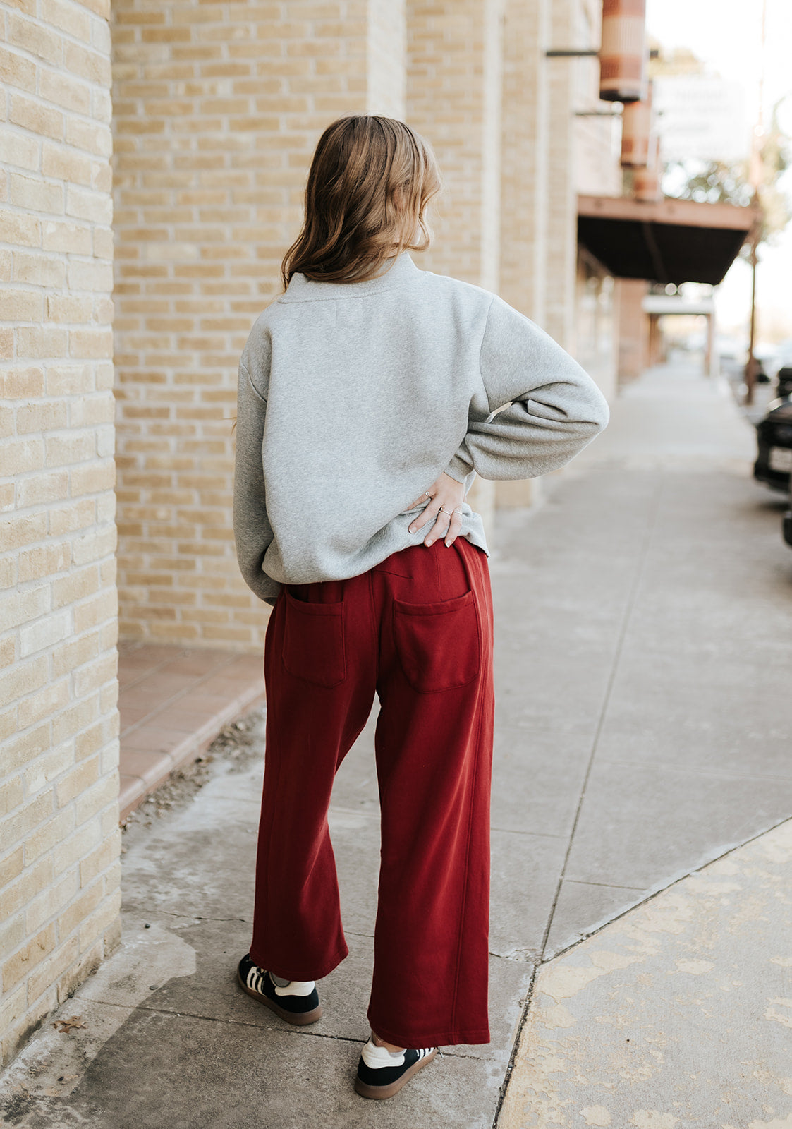 Heather Grey Butter Fleece Sweatshirt TBT14112