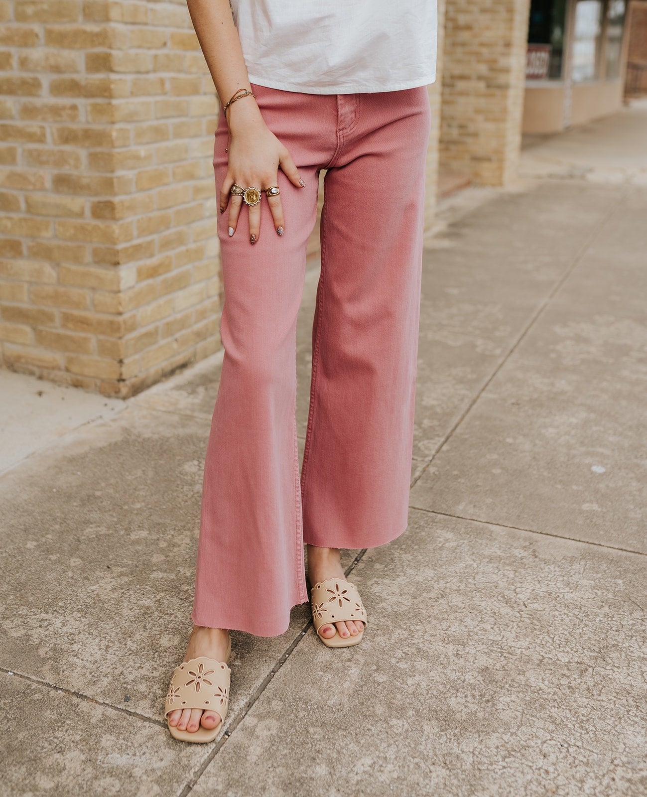 Rose Straight Wide Leg Pants MMP623