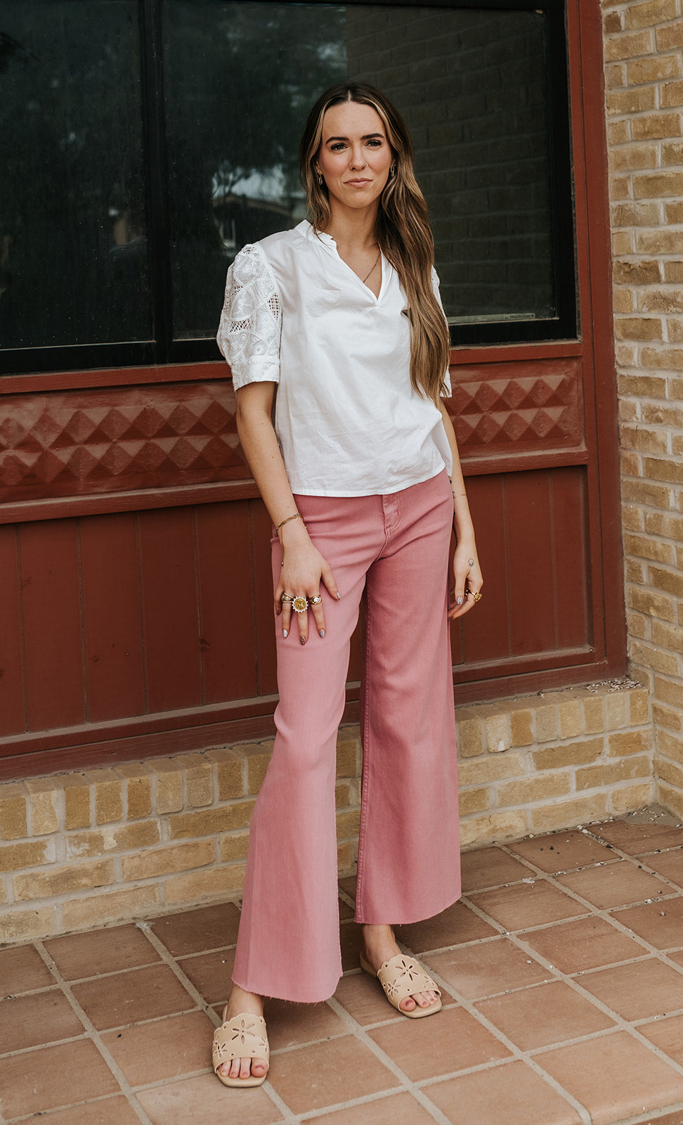 Rose Straight Wide Leg Pants MMP623