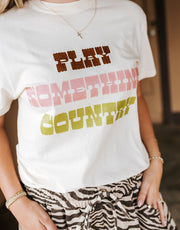 Play Something Country Ivory Graphic Tee