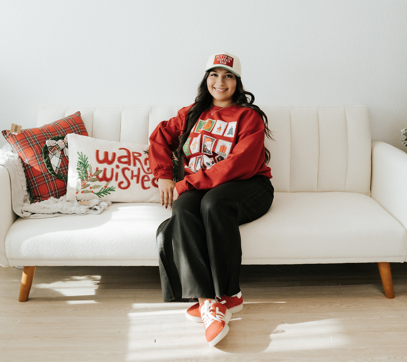 Burg Holiday Stamps Sweatshirt