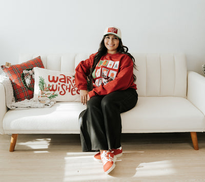 Burg Holiday Stamps Sweatshirt