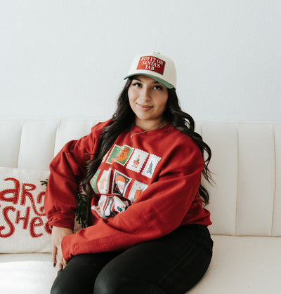 Burg Holiday Stamps Sweatshirt