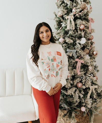 Christmas Collage Graphic Sweatshirt