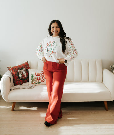 Sweatshirt Sarah Holly Jolly Lights