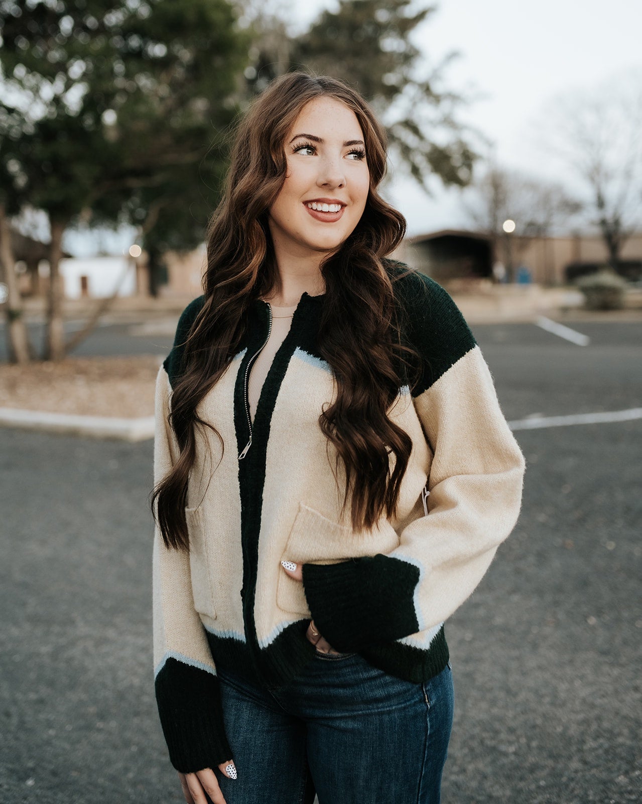 Butter Rodeo Embroidered Zip Cardigan BRW3147-7