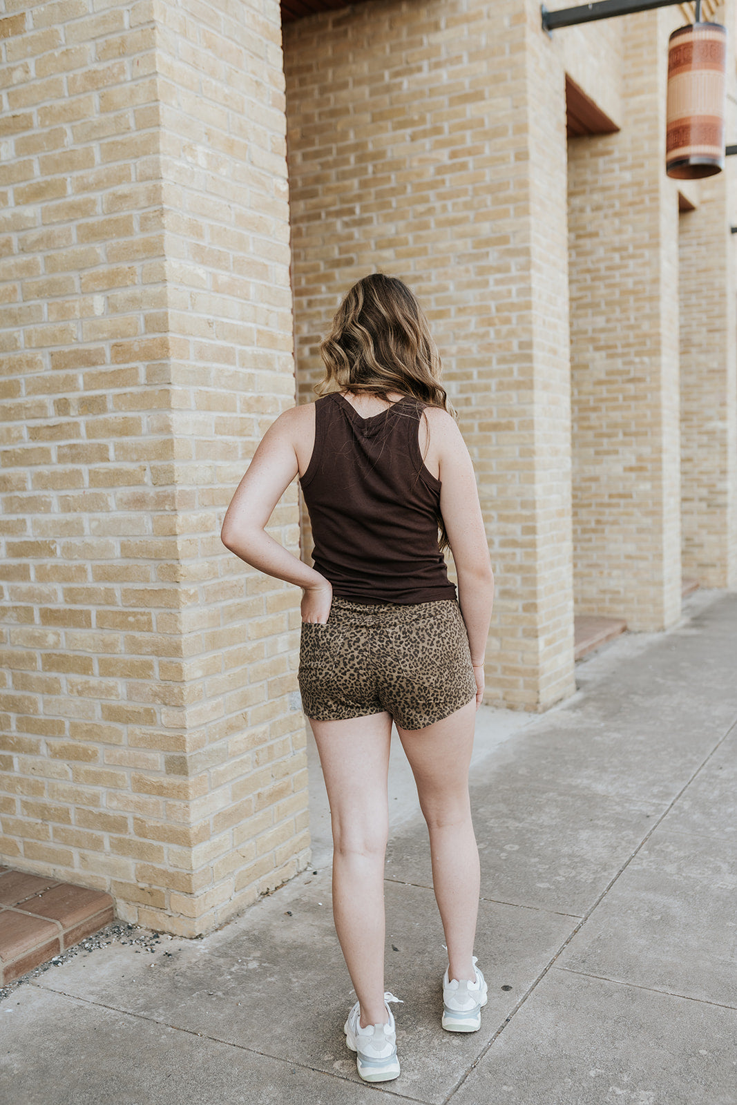 Rock & Roll Women's Cheetah Print Shorts Brown BW68D08508