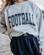 Navy Football Polka Dot Mockneck