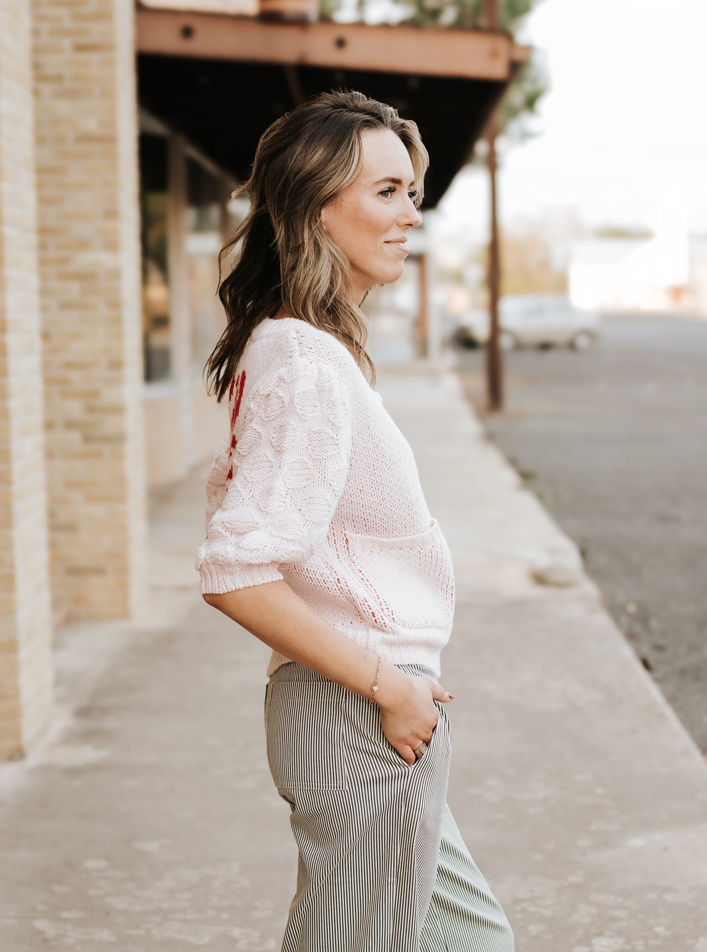 Pink Lobster Knit Cardigan BRW3743