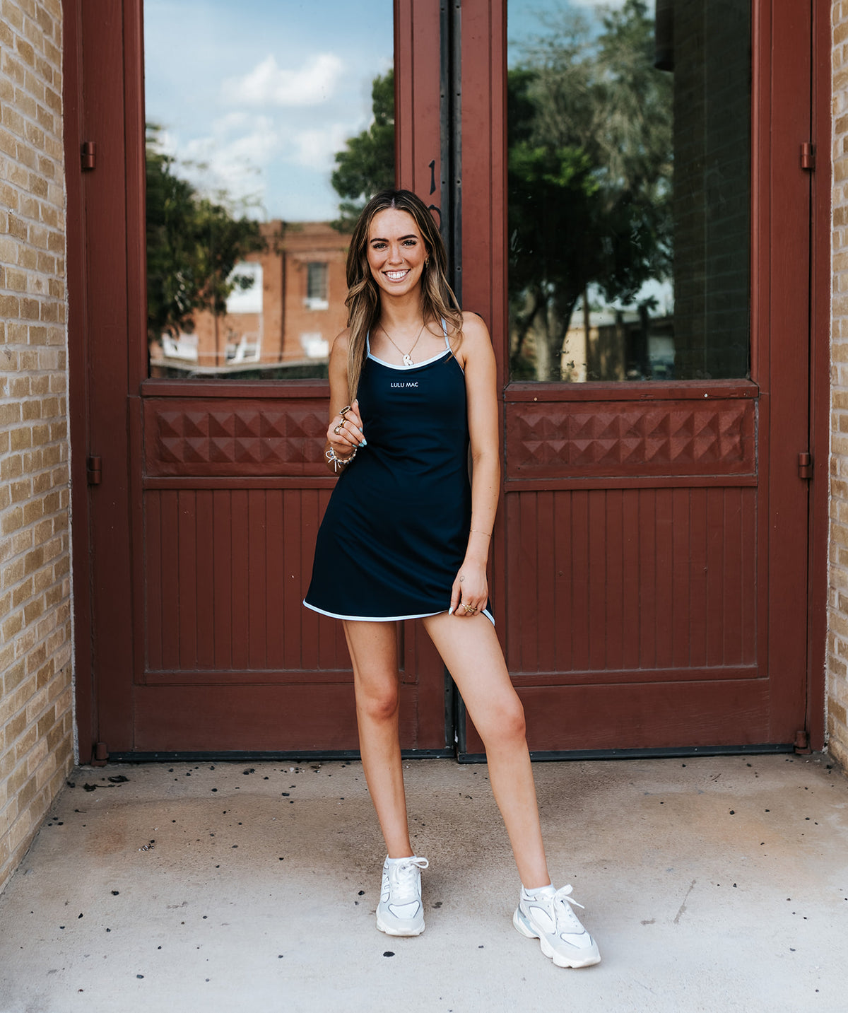 LM Navy/Light Blue Athletic Dress