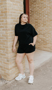 Black Laguna Classic Shorts Set KSET5908