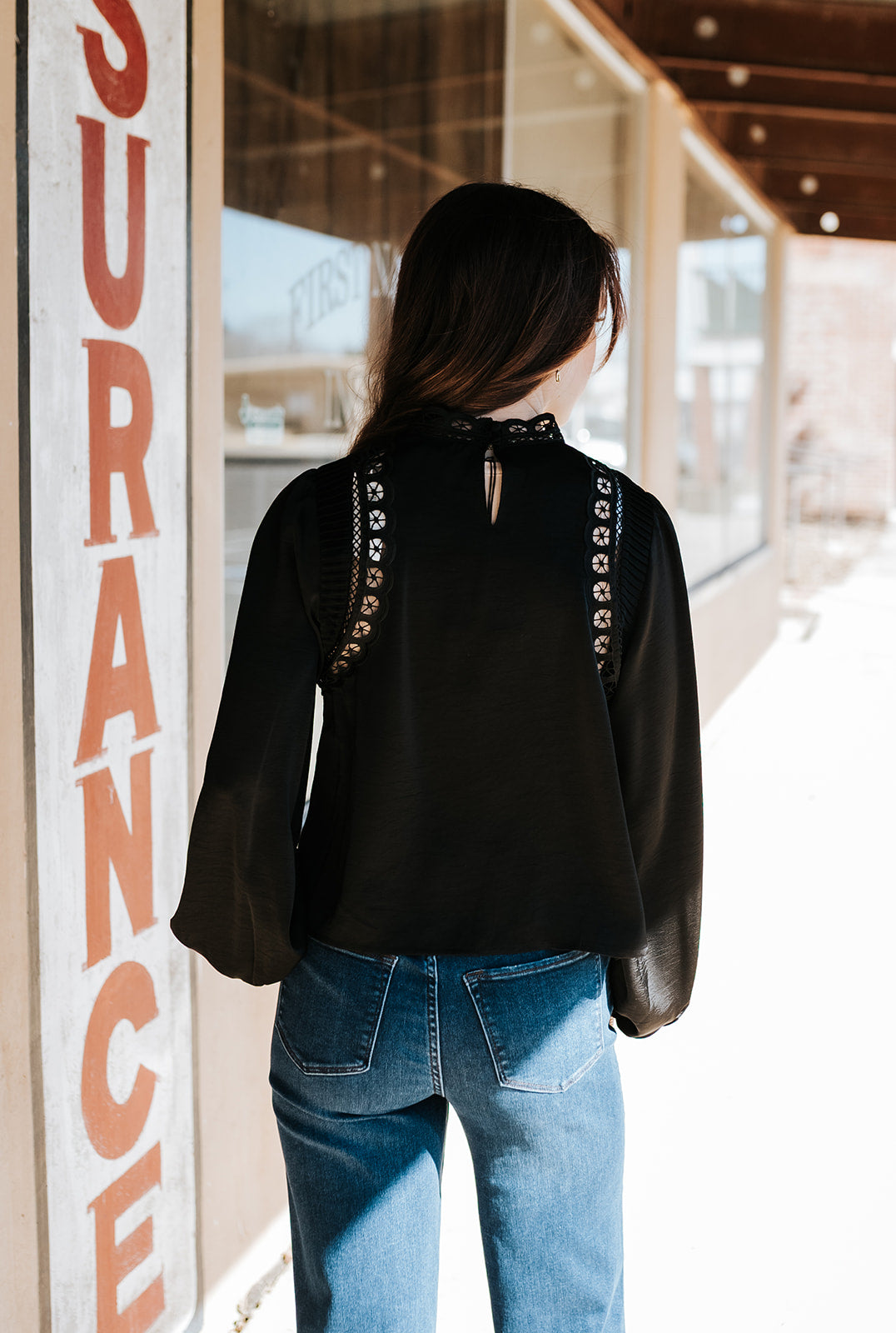 Silvana Embroidered Top Black ZT254627