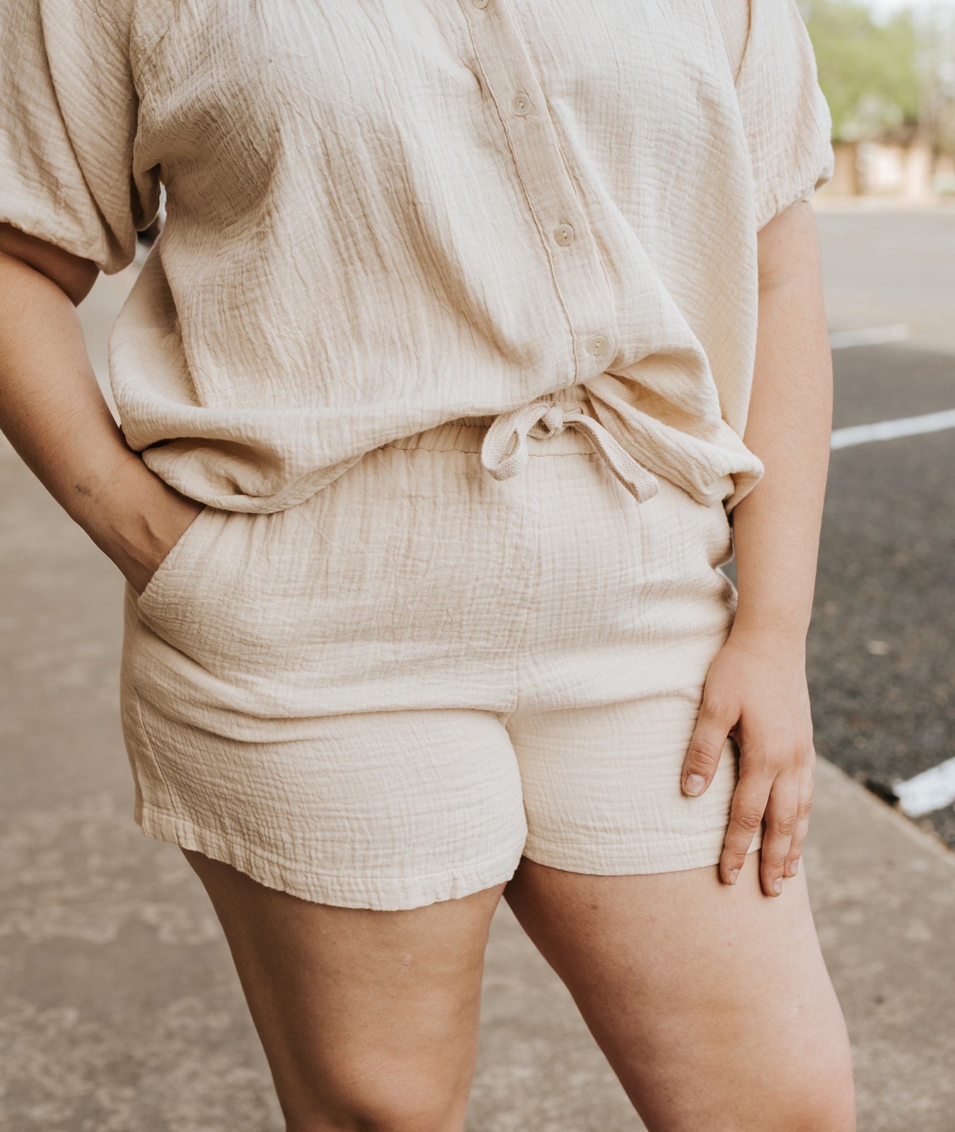 Natural Elastic Shorts DGC3062