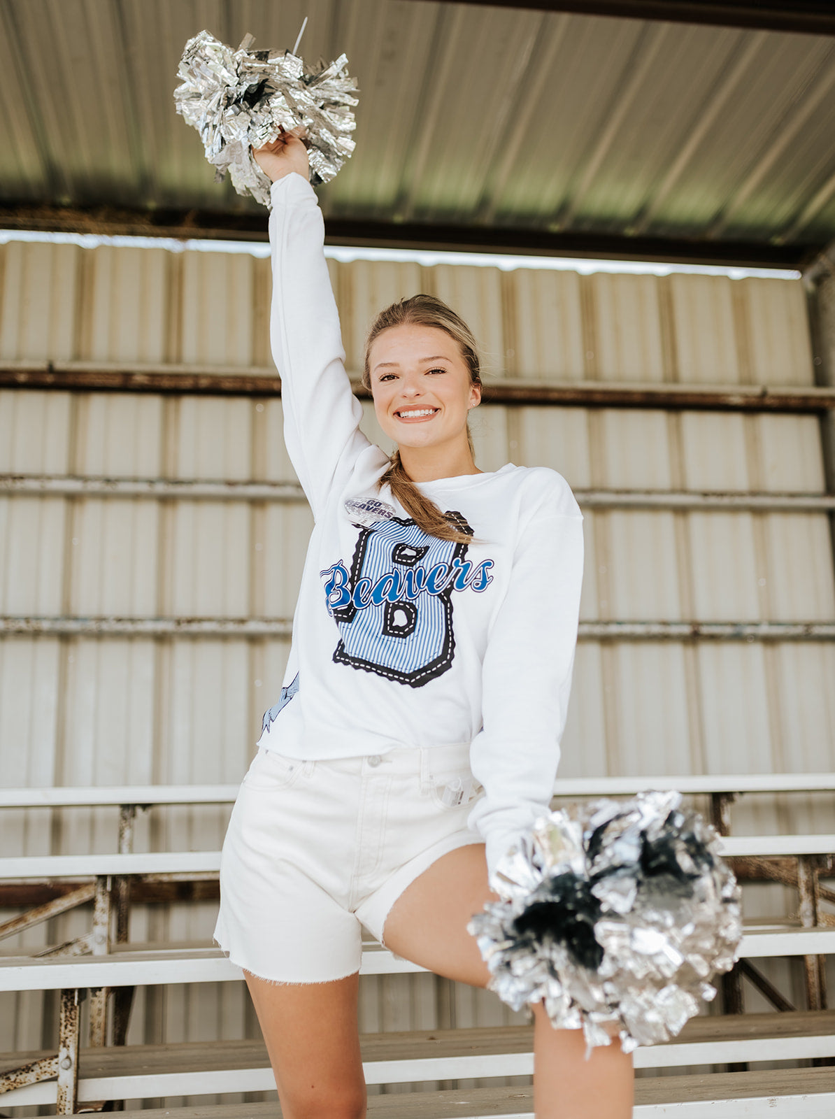 White Beavers Side-Bow Sweatshirt