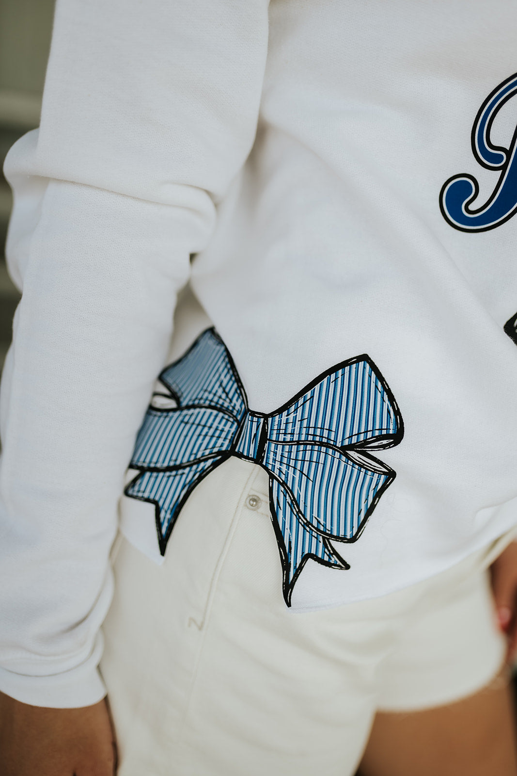 White Beavers Side-Bow Sweatshirt